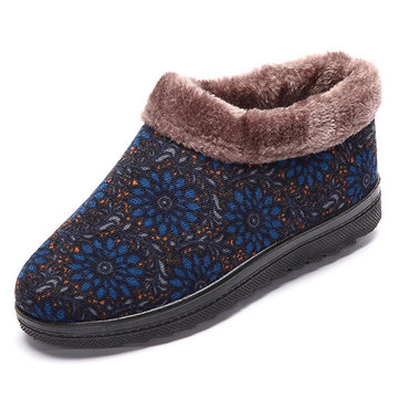 Fleur doublure faux fourrure doublure sur les bottes de neige occasionnels neige