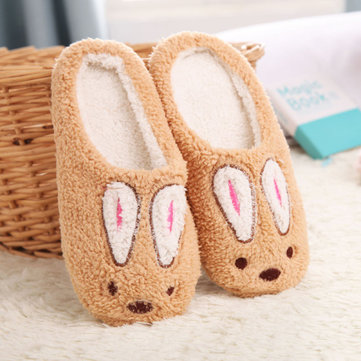 Sho intérieure taille 36-43 beau lapin doux unisexe pantoufles d'hiver animaux pantoufles maison motif amateurs occasionnels