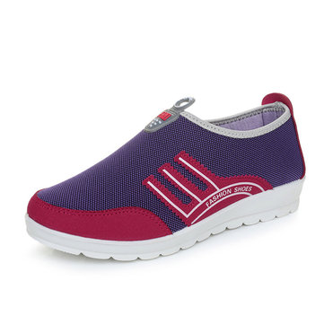 Femmes maillot respirant sport plat occasionnel courant chaussures de sport en plein air