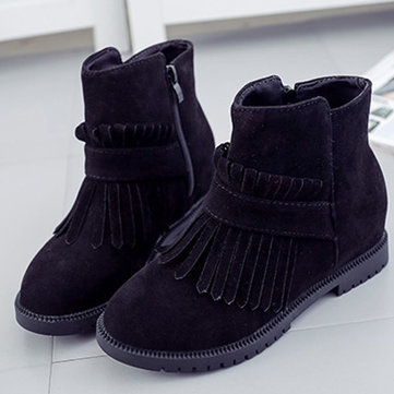 Glands sexy tirette bottes courtes bout rond accrue de la cheville de coin