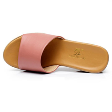 Grande taille été des sandales de plage coin enfiler des pantoufles