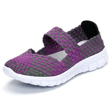 Women Casual Light Knitting Sport Santé Chaussures respirantes plates