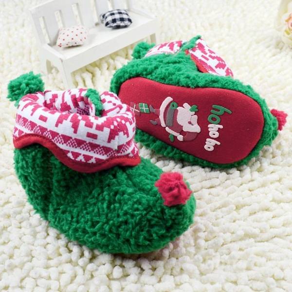 & noel chaud bébé bambin chaussures en tissu de coton nouveau-né