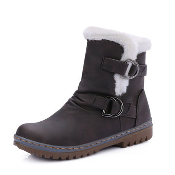 Taille&nbsp;des&nbsp;états-Unis&nbsp;5-12&nbsp;Doublure&nbsp;en fourrure féminine Gardez les boucles de neige en boucle chaude