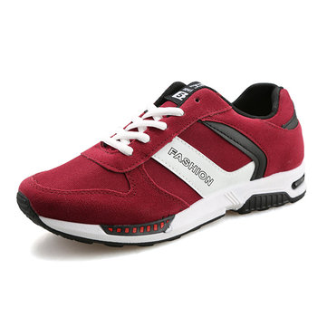 Les hommes du sport casual courir confortable lacent appartements mode daim chaussures de sport en plein air