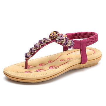 SOCOFY&nbsp;Casual&nbsp;Flip&nbsp;Flops&nbsp;Slip&nbsp;On Beach Flat Sandals