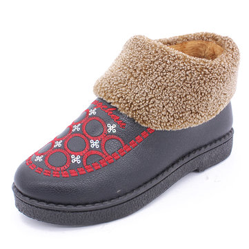 Doublure en coton chaud sur les bottes de neige pour femmes