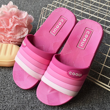 Slip coloré unisexe sur occasionnels pantoufles à domicile intérieur