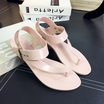 Jerry Elastic Slip On Flat Sandals Casual Beach Flip-flops