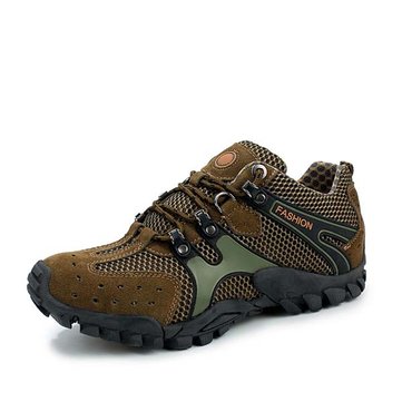Hommes chaussures de randonnée en daim maille sport en plein air en cours d'exécution baskets athlétiques