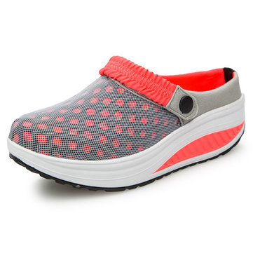 Chaussures?en?Maille?Women?Rocker Chaussures Respirantes Pantouffles Sandales Casual pour la Plage