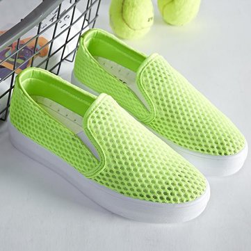 Femmes occasionnels respirant chaussures casual sport en cuir souple chaussures de sport