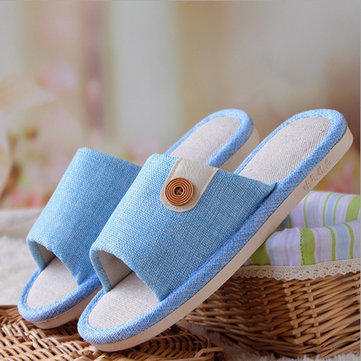 Casual maison peep toe pantoufles unisexe pour amant