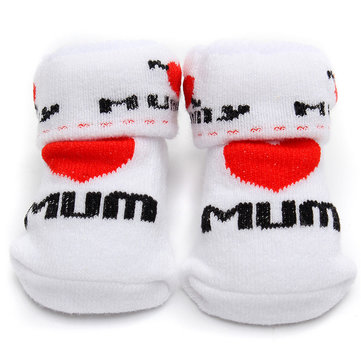 Le bambin de bébé de nouveau-né de chaussettes de papa de maman la jolie résistance cotonnière de filles de garcons non glisse des accessoires marchants en plein air
