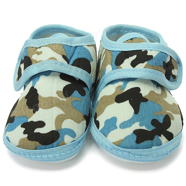 Camouflage semelle souple chaussures crèche de prewalker garcon infantile bambin