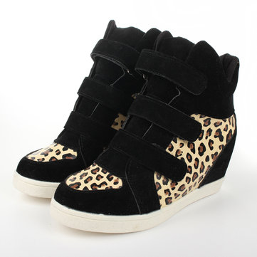 Les femmes coincent baskets hauteur croissante chaussures plateforme chaussure casual