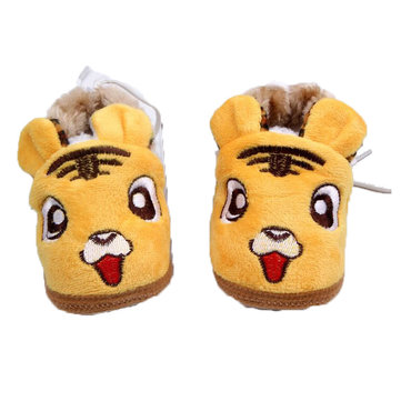Bambin bébé infantile hiver chaussures crèche tigre chaussures à semelle souple prewalker 0-18m