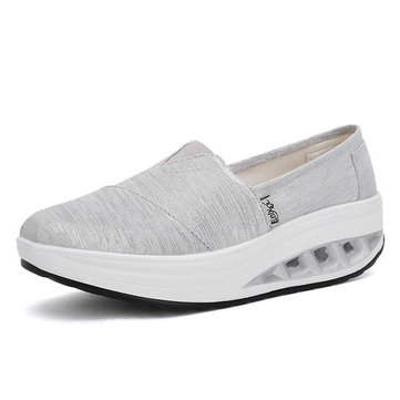 Women& Canvas& Outdoor& Sport& Casual& Flat Rocker Sole Shoes