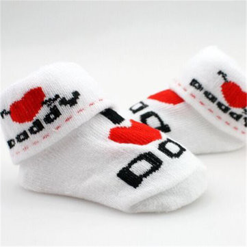 0 à 6 mois doux accessoires pieds du nouveau-né bébé tout-petits jolis garcons filles coton caoutchouc maman chaussettes de papa