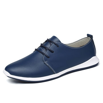Taille nous 6.5-11.5 hommes occasionnels chaussures en cuir dentelle extérieure jusqu'à des plats oxfords