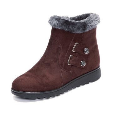 Nous la taille 5-10 femmes d'hiver garder bottes chaudes coton glisser sur peluche chaussures appartements