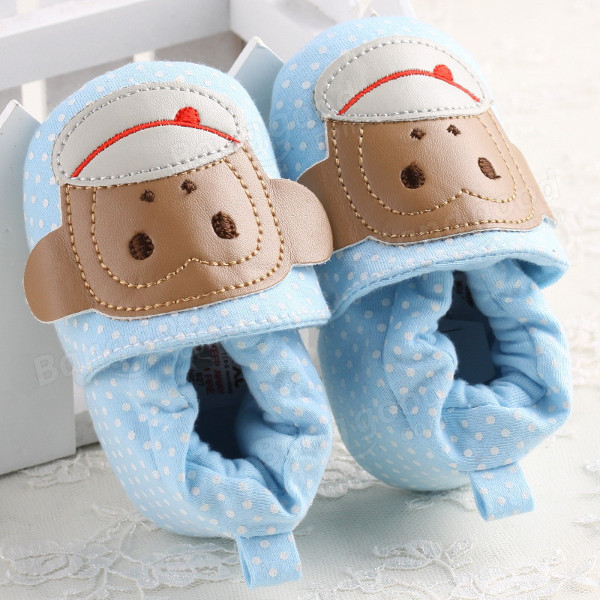 Bébé singe garcons de coton doux bambin semelles des chaussures de crèche