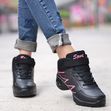 Femmes occasionnels lacent danse chaussures à semelle de chaussures de sport respirant doux