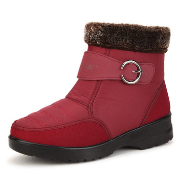 Nouvelle femmes hiver bas garder plat faibles coton en peluche bottes chaudes top de neige imperméables&nbsp;